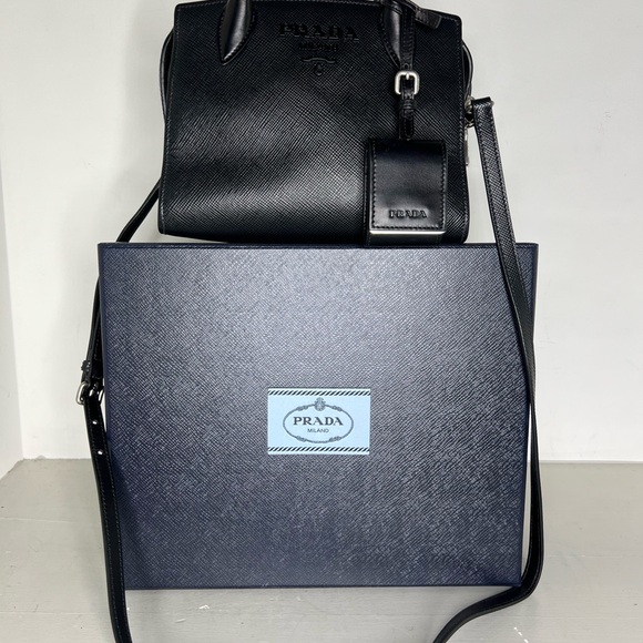 Prada Monochrome Small Saffiano Leather Bag - Picture 7 of 7